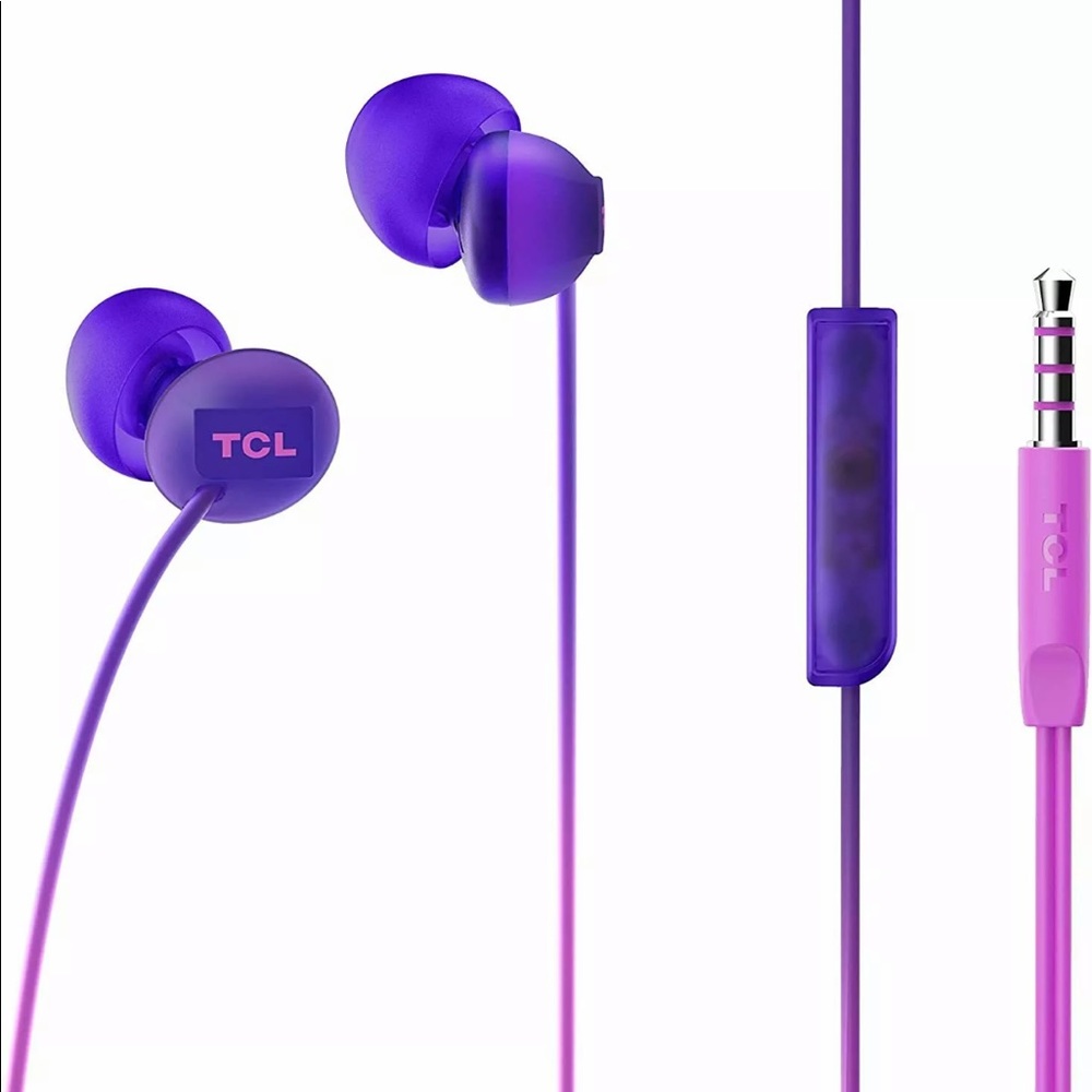 NWT TLC SOCL Sunrise Purple In-ear Headphones